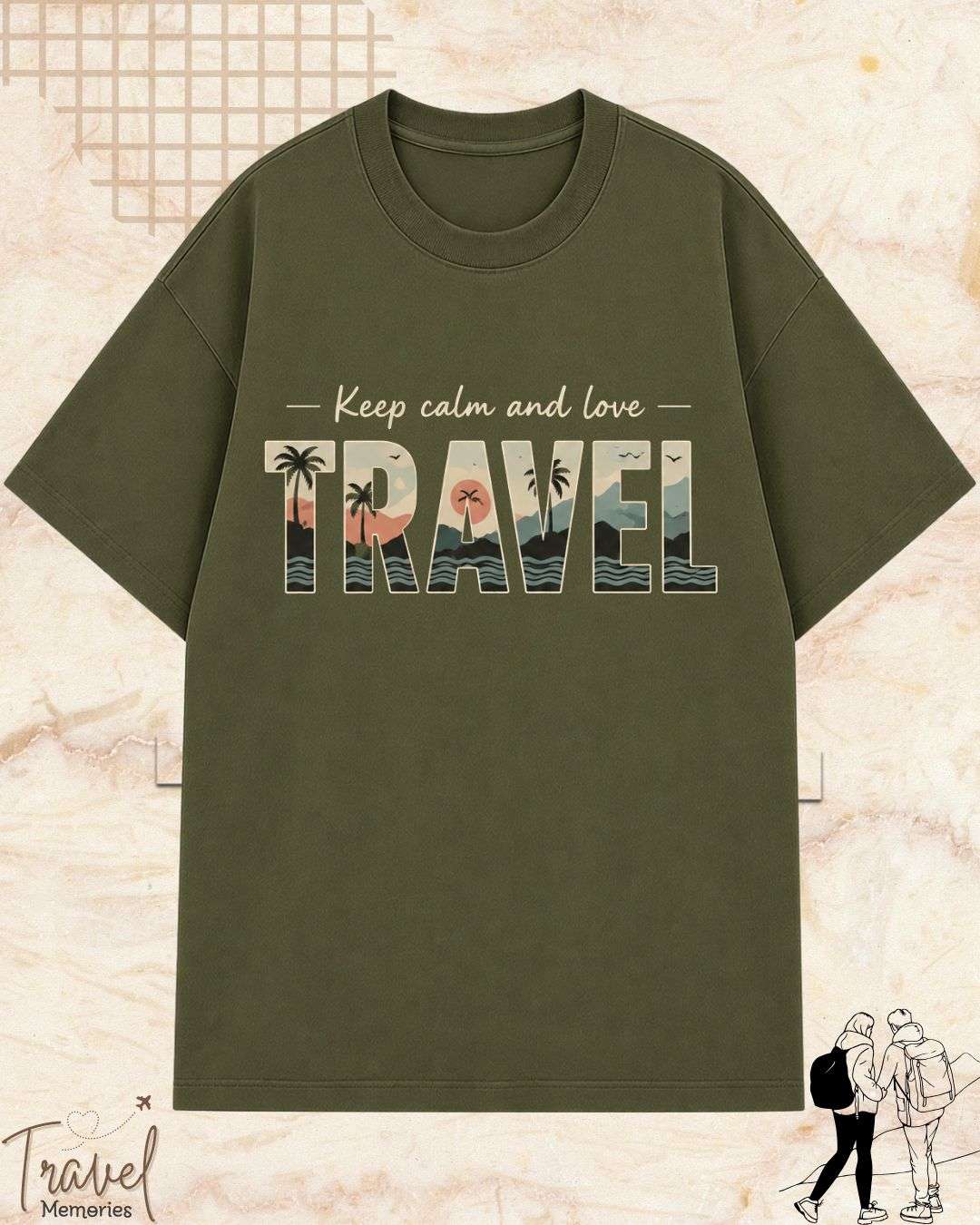 WanderScape Travel Cotton Tshirt Swiftsoul 