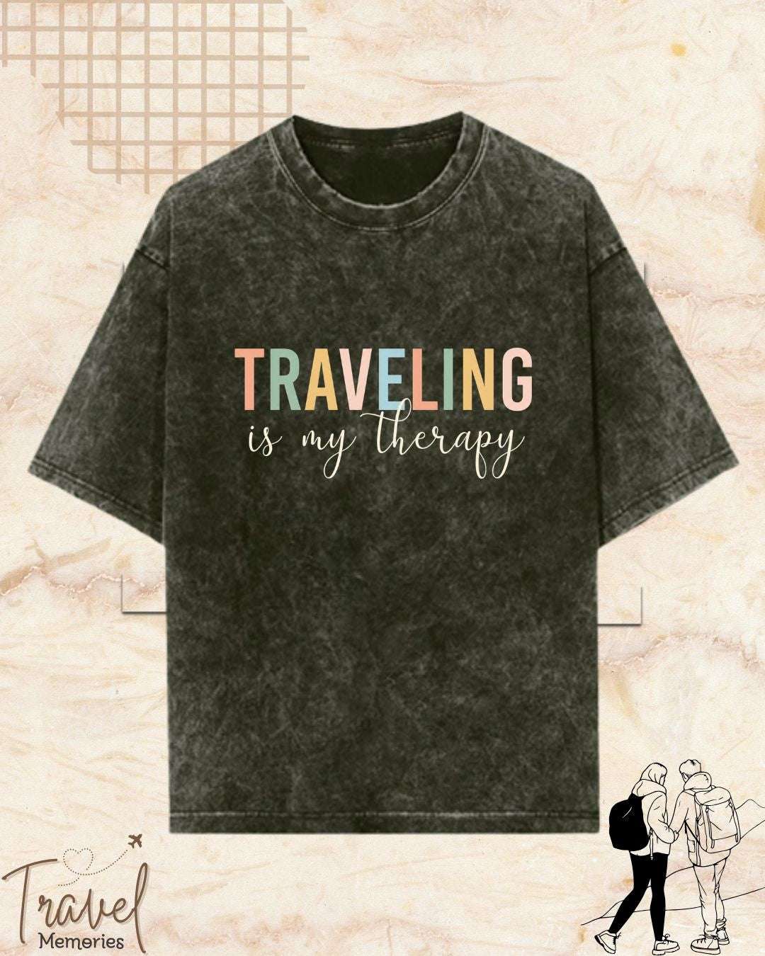 WanderScape Travel Cotton Tshirt Swiftsoul 