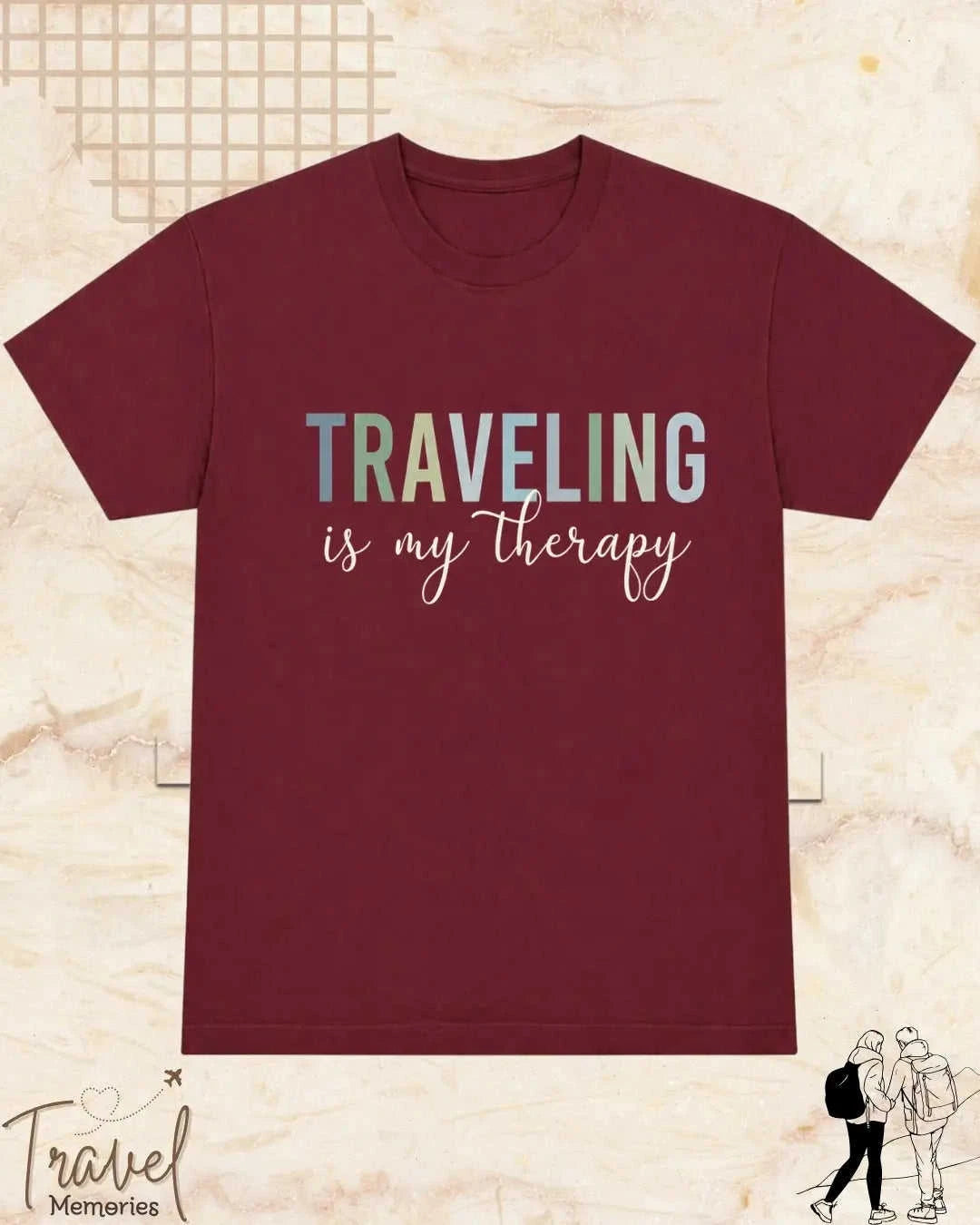 WanderScape Travel Cotton Tshirt Swiftsoul