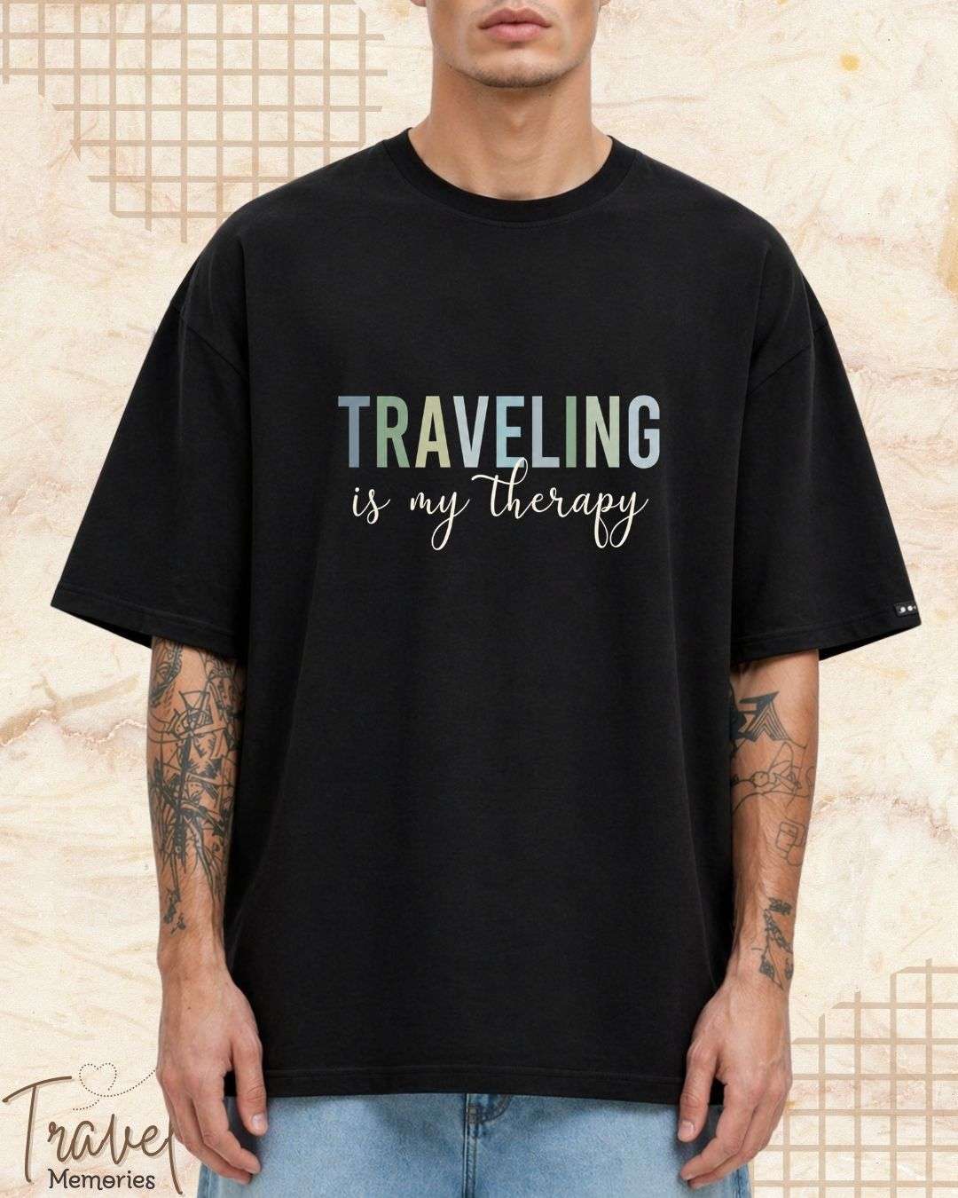 WanderScape Travel Cotton Tshirt Swiftsoul 
