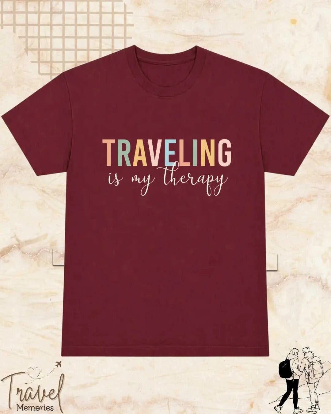 WanderScape Travel Cotton Tshirt Swiftsoul
