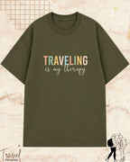 WanderScape Travel Cotton Tshirt Swiftsoul 