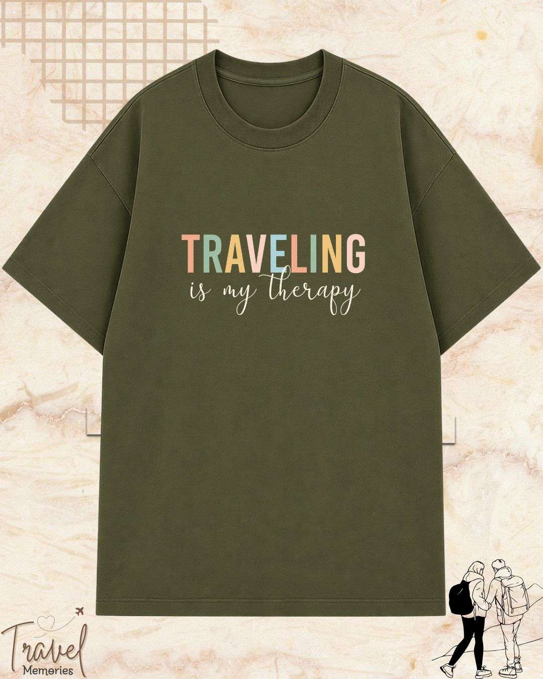 WanderScape Travel Cotton Tshirt Swiftsoul 