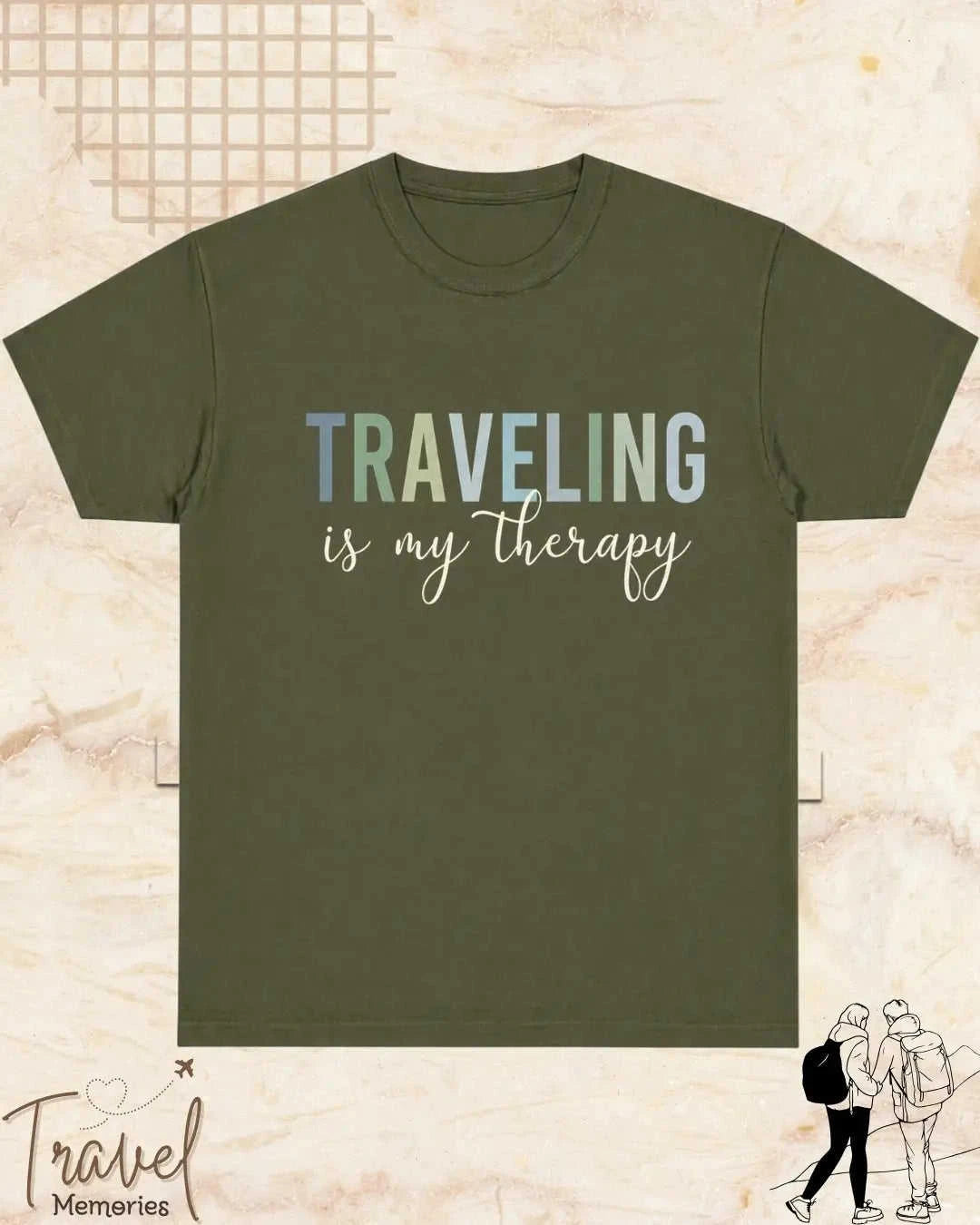 WanderScape Travel Cotton Tshirt Swiftsoul