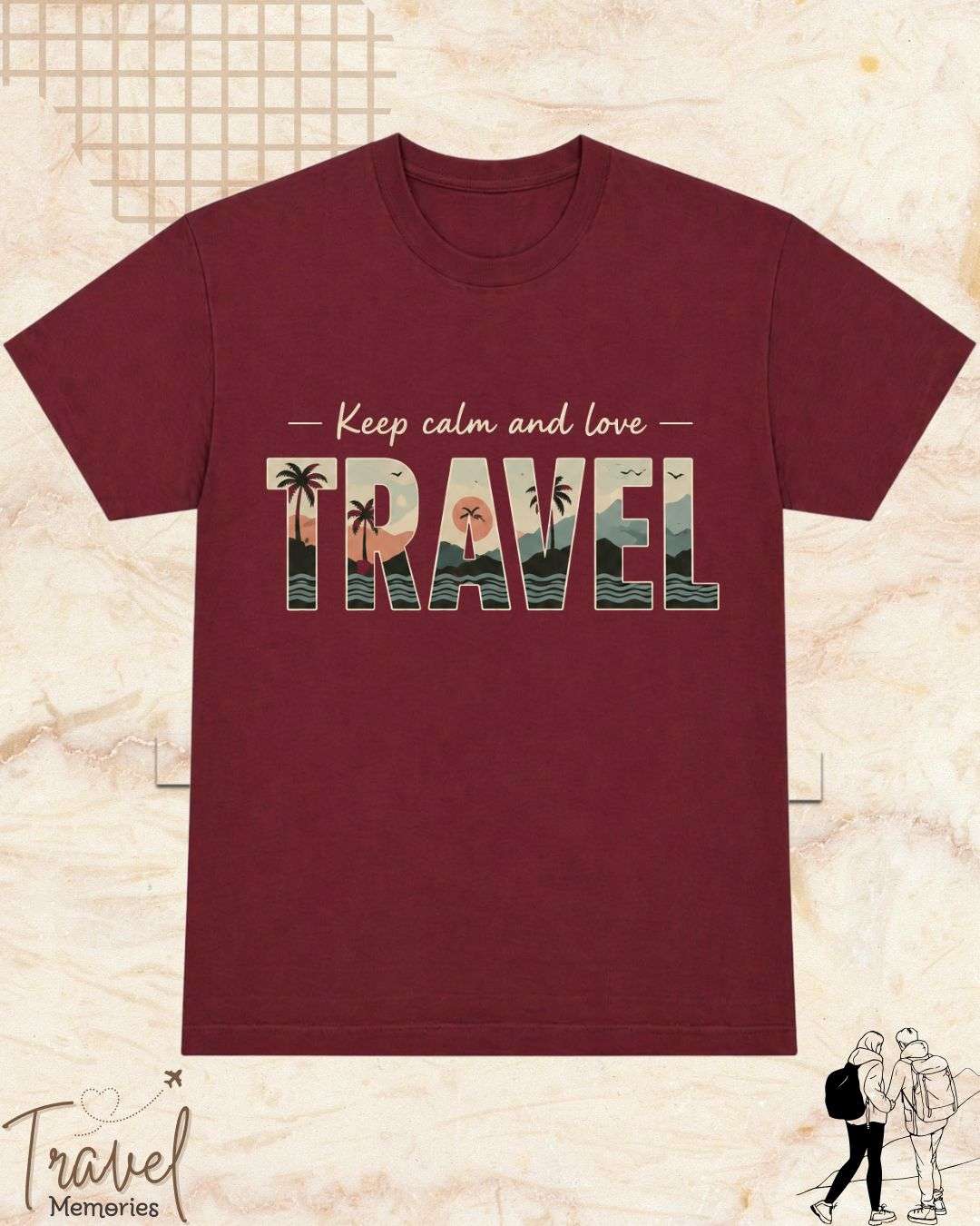 WanderScape Travel Cotton Tshirt Swiftsoul 