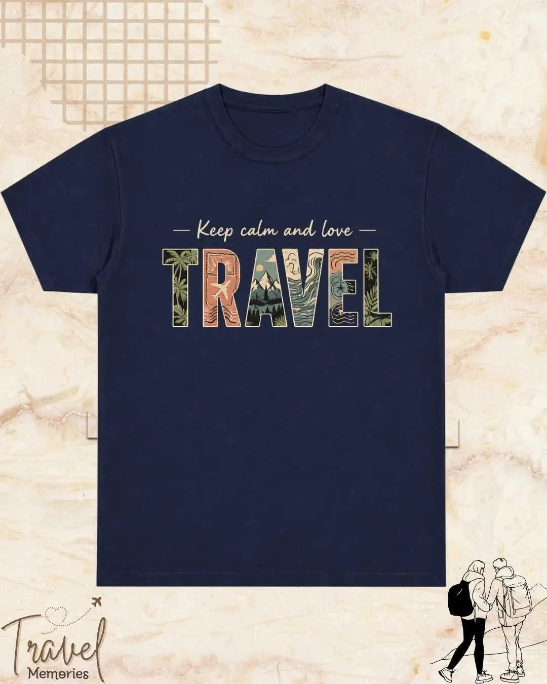 WanderScape Travel Cotton Tshirt Swiftsoul