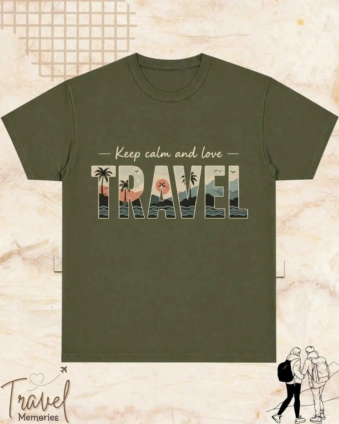 WanderScape Travel Cotton Tshirt Swiftsoul
