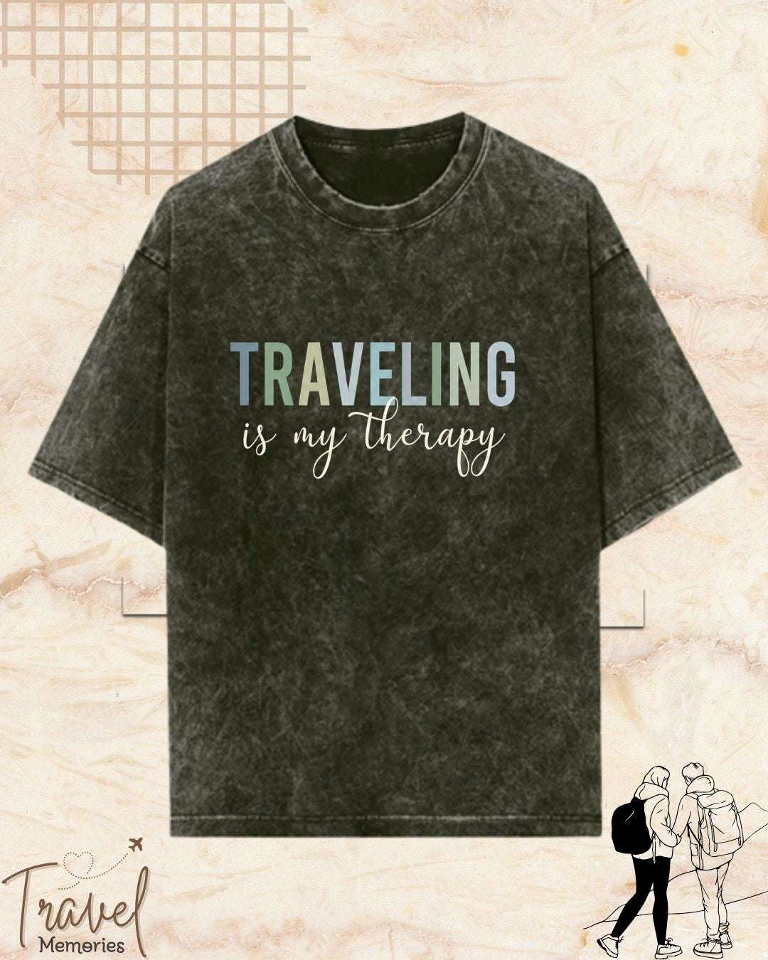 WanderScape Travel Cotton Tshirt Swiftsoul 