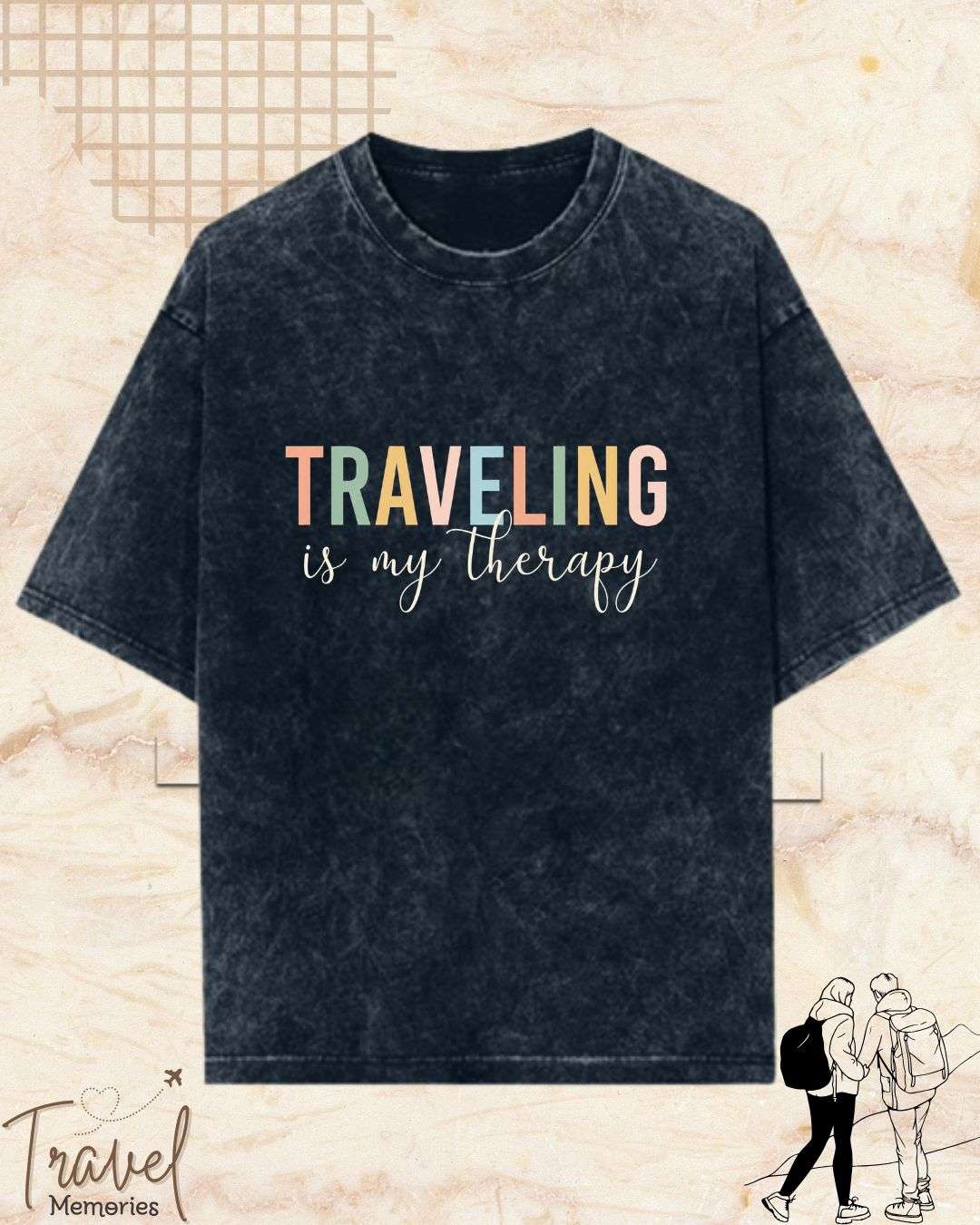 WanderScape Travel Cotton Tshirt Swiftsoul 