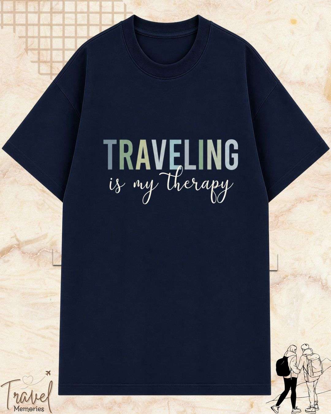 WanderScape Travel Cotton Tshirt Swiftsoul 