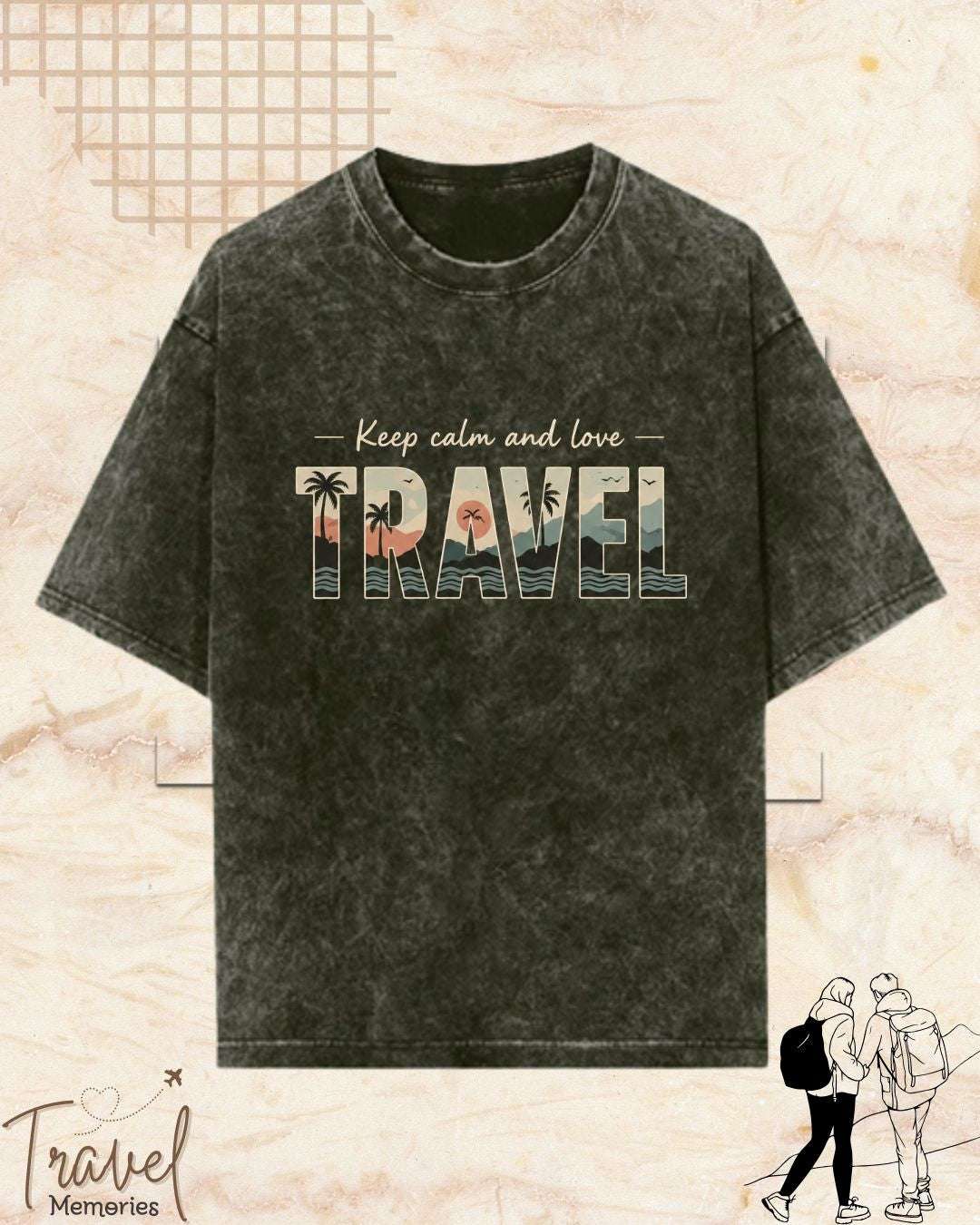 WanderScape Travel Cotton Tshirt Swiftsoul 