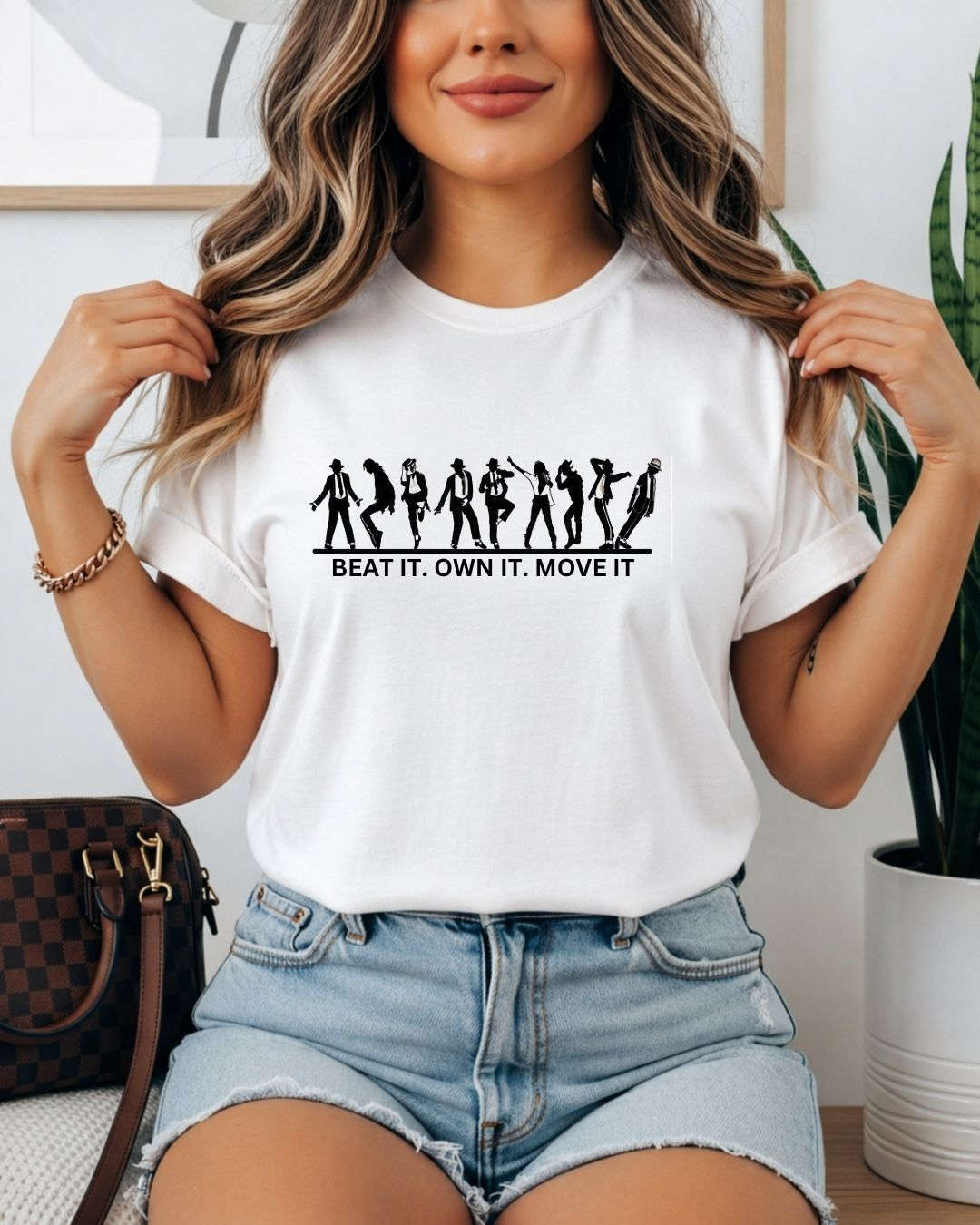 White Michael Jackson Cotton Tee Swiftsoul 