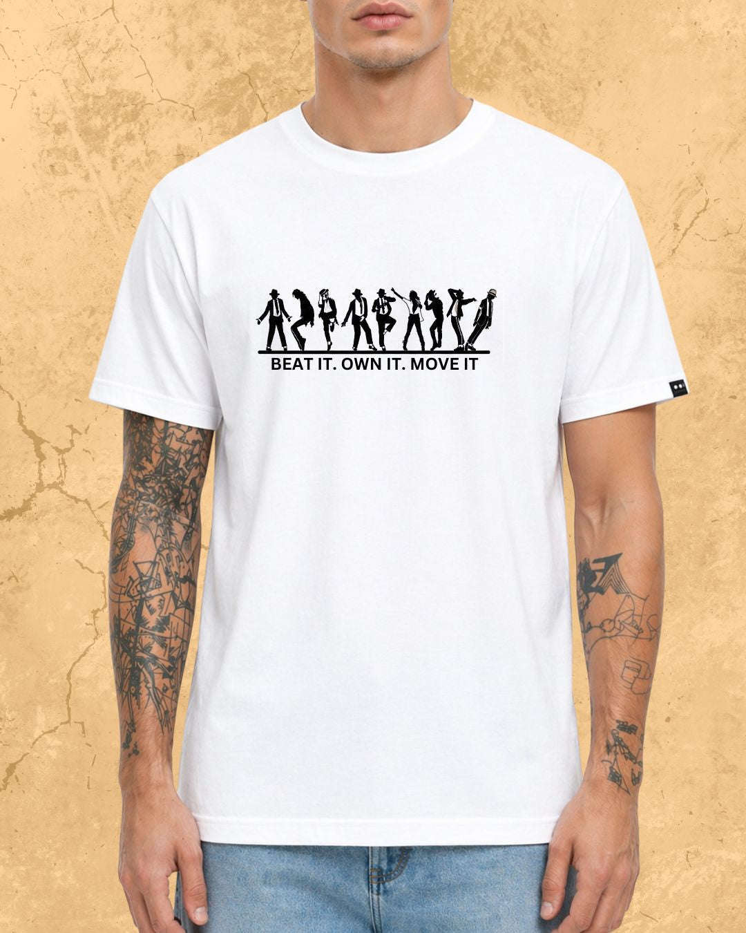 White Michael Jackson Cotton Tee Swiftsoul 