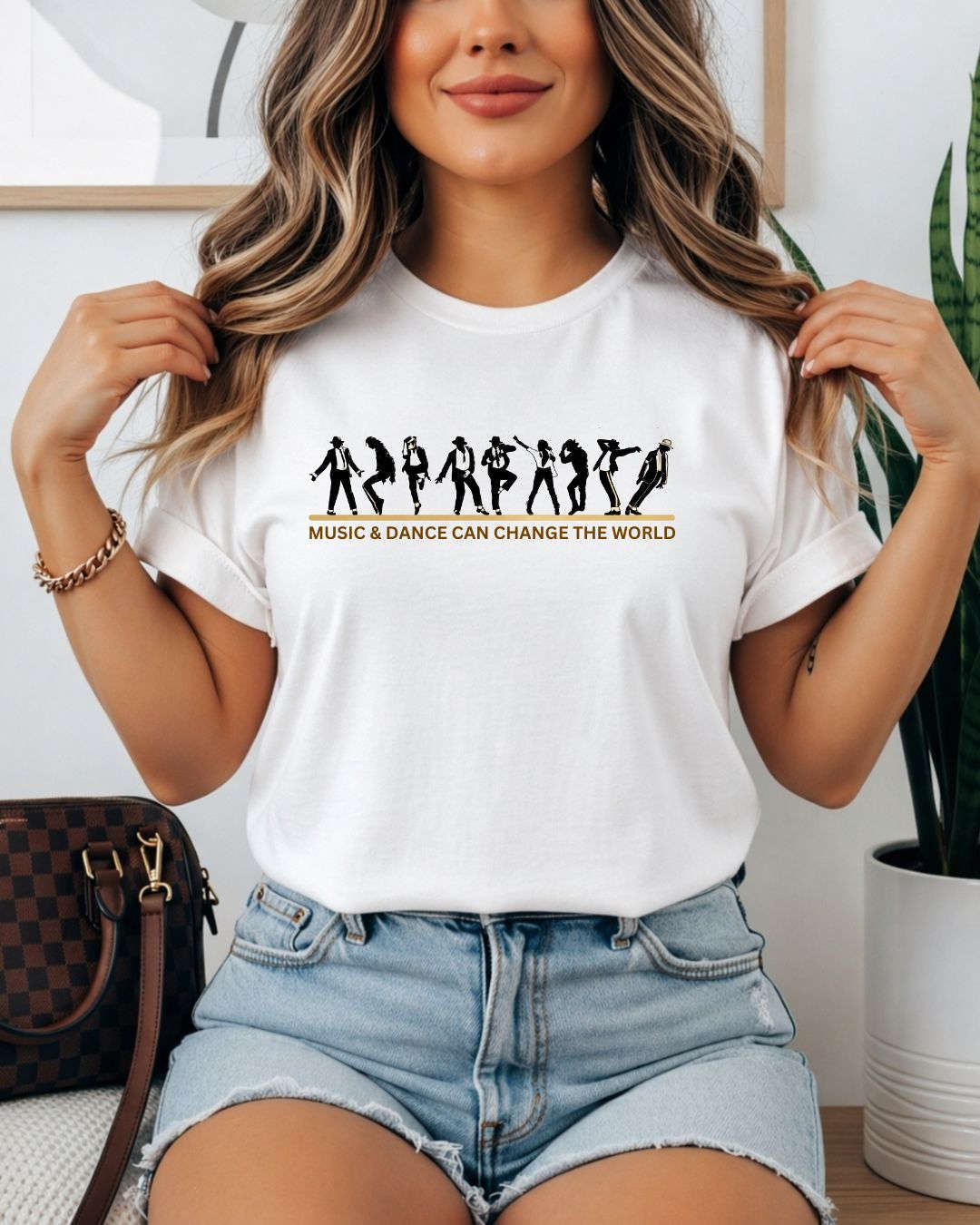 White Michael Jackson Cotton Tee Swiftsoul 