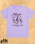 White Music Is What Feelings Sound Like Cotton Tshirt Swiftsoul 