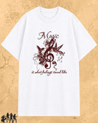 White Music Is What Feelings Sound Like Cotton Tshirt Swiftsoul 
