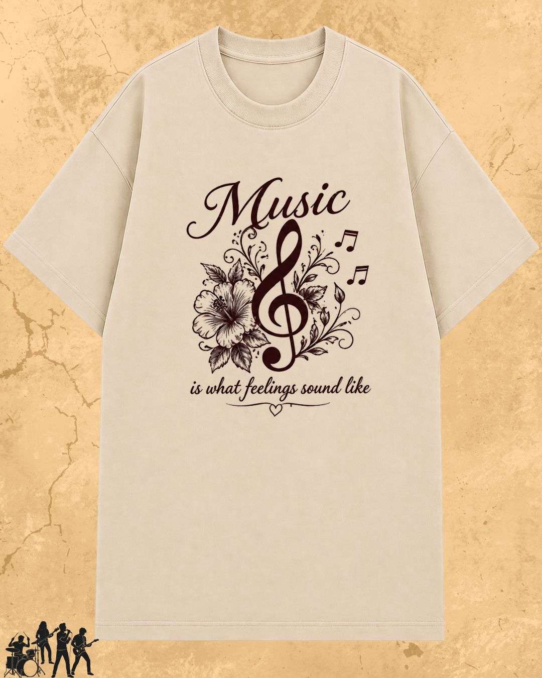 White Music Is What Feelings Sound Like Cotton Tshirt Swiftsoul 