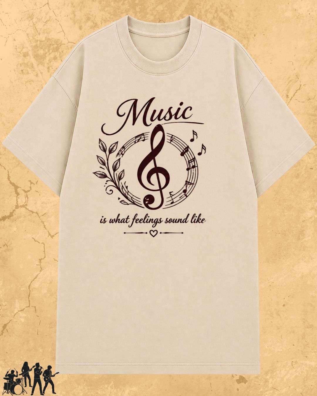 White Music Is What Feelings Sound Like Cotton Tshirt Swiftsoul 