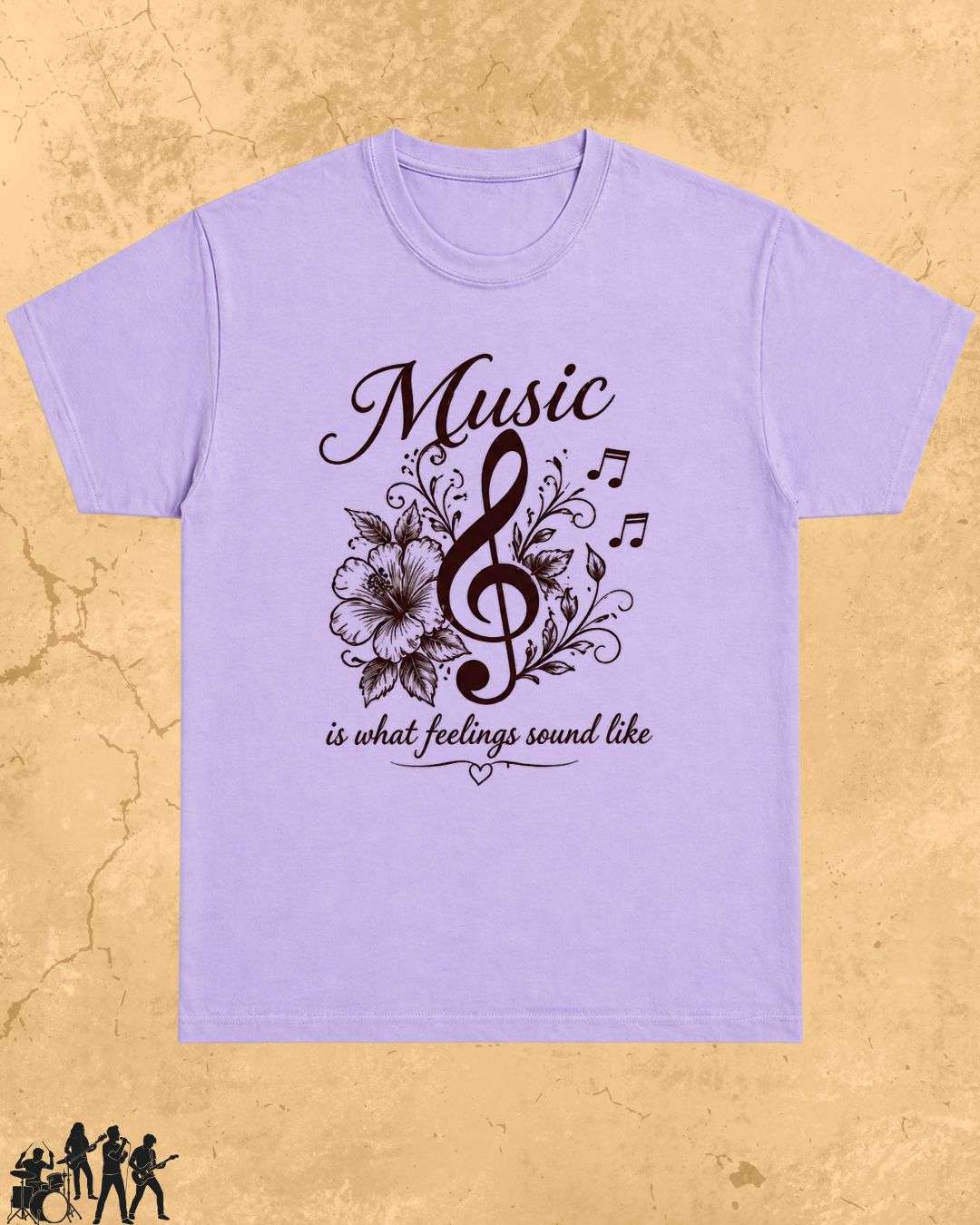 White Music Is What Feelings Sound Like Cotton Tshirt Swiftsoul 