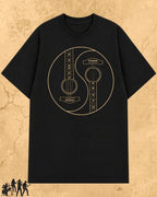 Yin Yang Guitar Cotton Tshirt Billien LLC 
