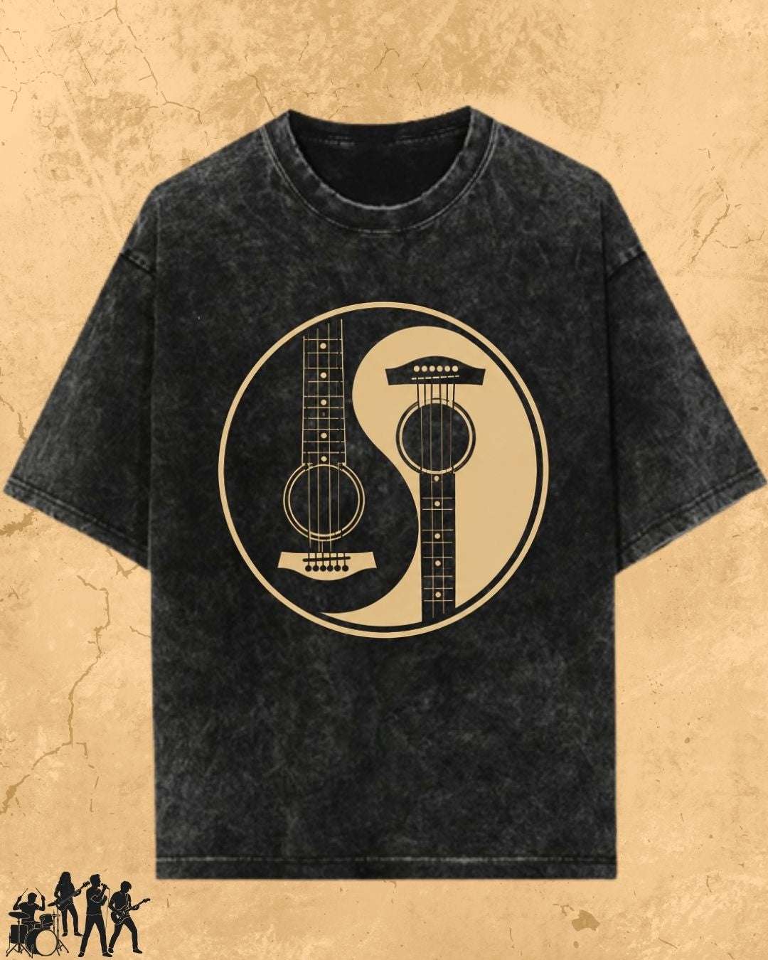 Yin Yang Guitar Cotton Tshirt Swiftsoul 