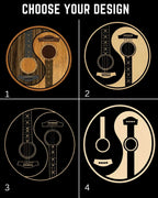 Yin Yang Guitar Cotton Tshirt Swiftsoul