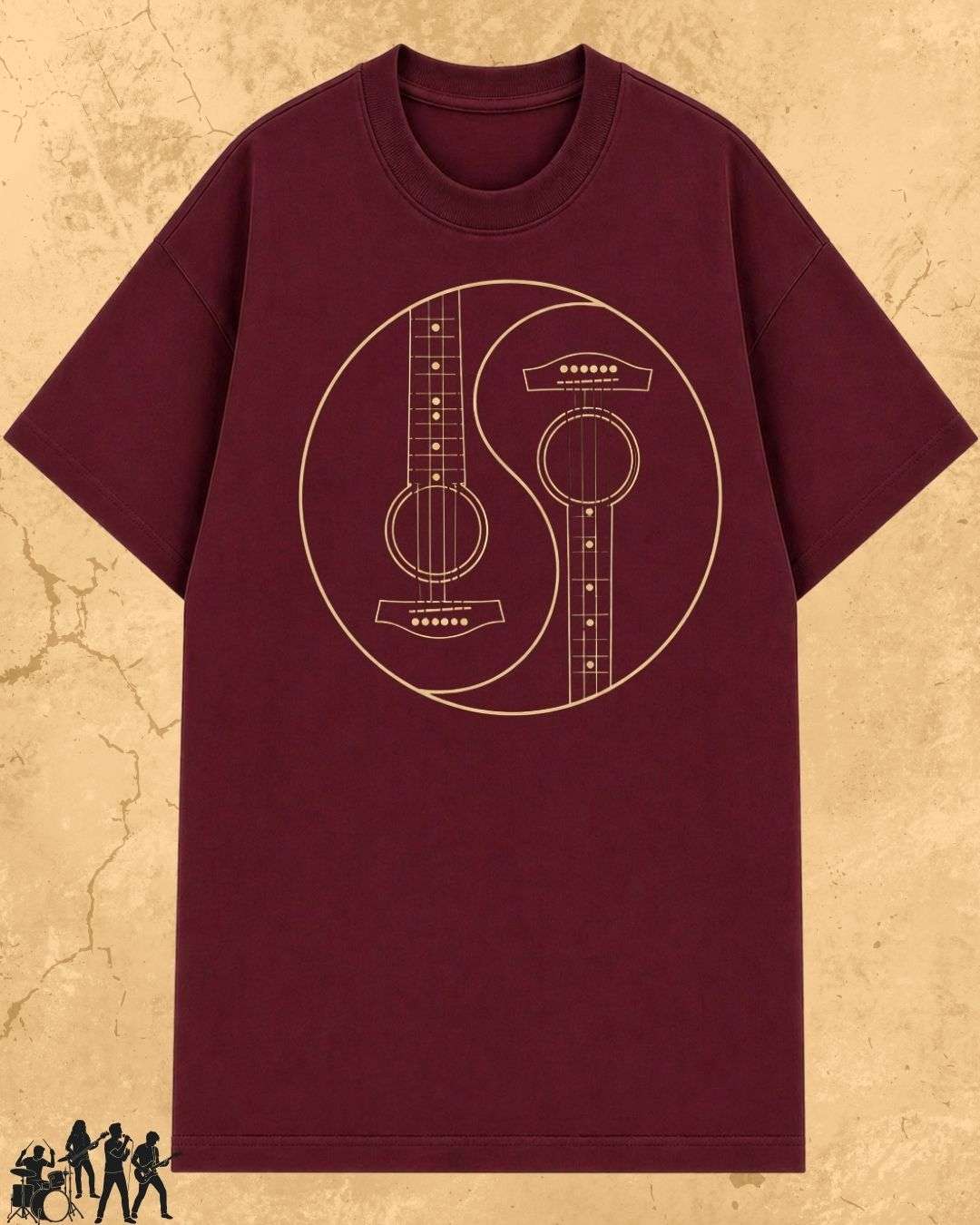 Yin Yang Guitar Cotton Tshirt Swiftsoul 