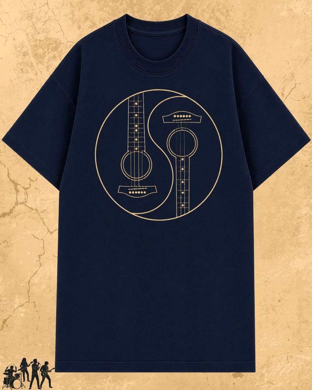 Yin Yang Guitar Cotton Tshirt Swiftsoul 
