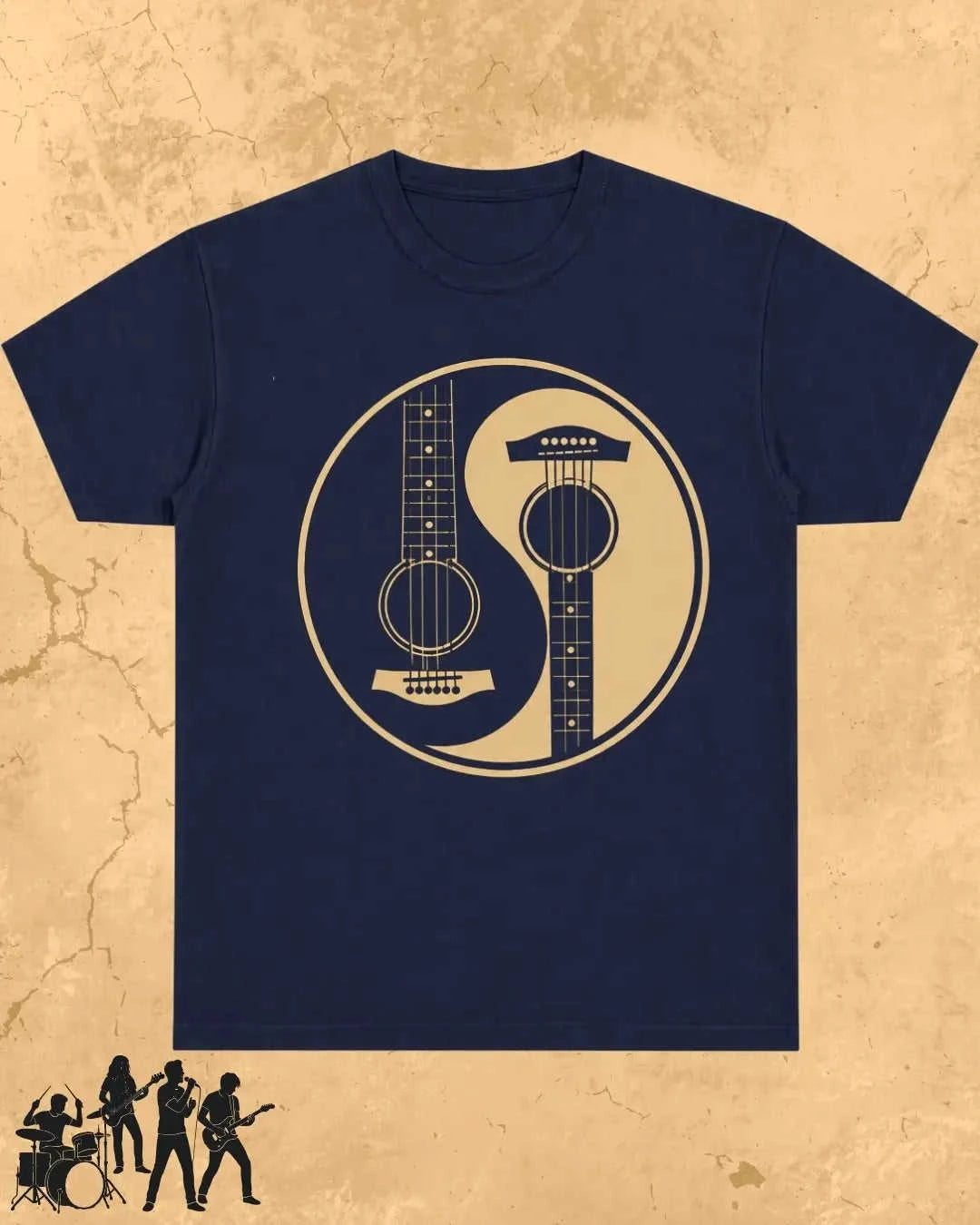 Yin Yang Guitar Cotton Tshirt Swiftsoul