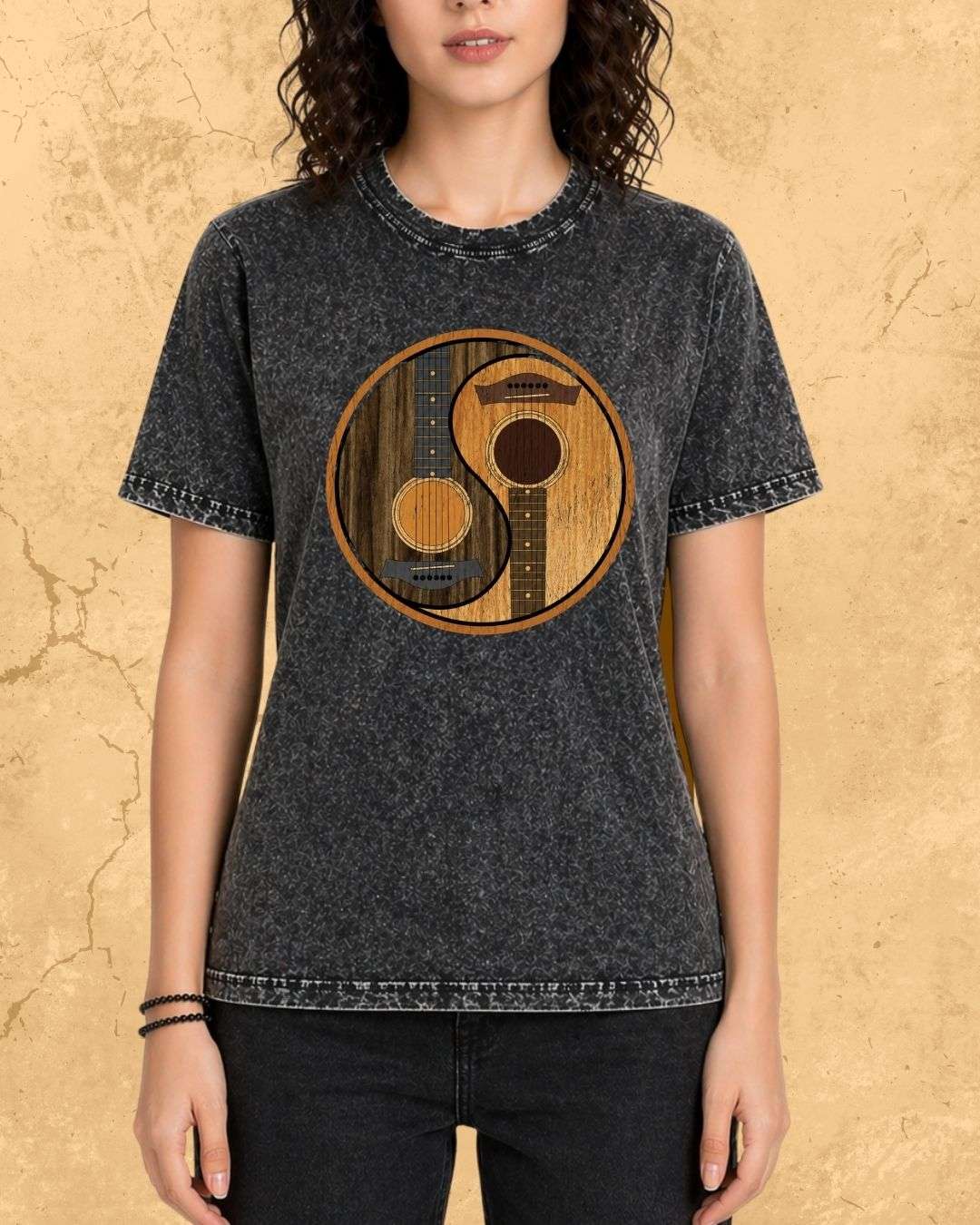 Yin Yang Guitar Cotton Tshirt Swiftsoul 
